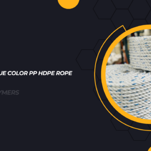 White With Blue Color PP HDPE Rope