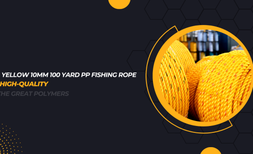 Yellow 10mm 100 yard PP Fishing Rope